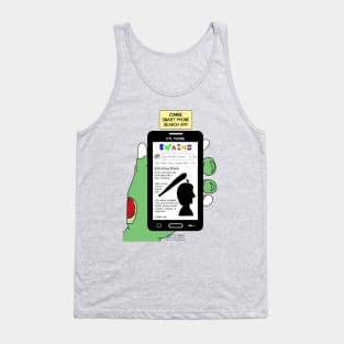 Brains - A Zombie Smart Phone Search App Tank Top